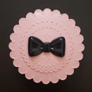 Pink with Black Bow Eyelash Holder Case